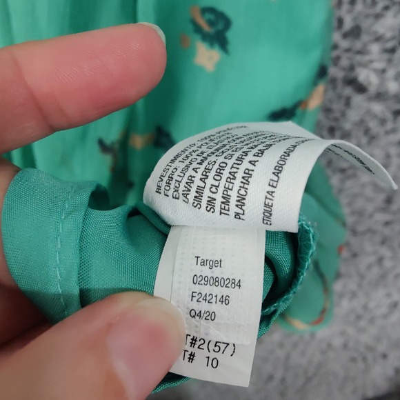 The Nines Hatch Floral Midi Dress Green Flutter Sleeve VNeck Women Maternity XS - Picture 7 of 16